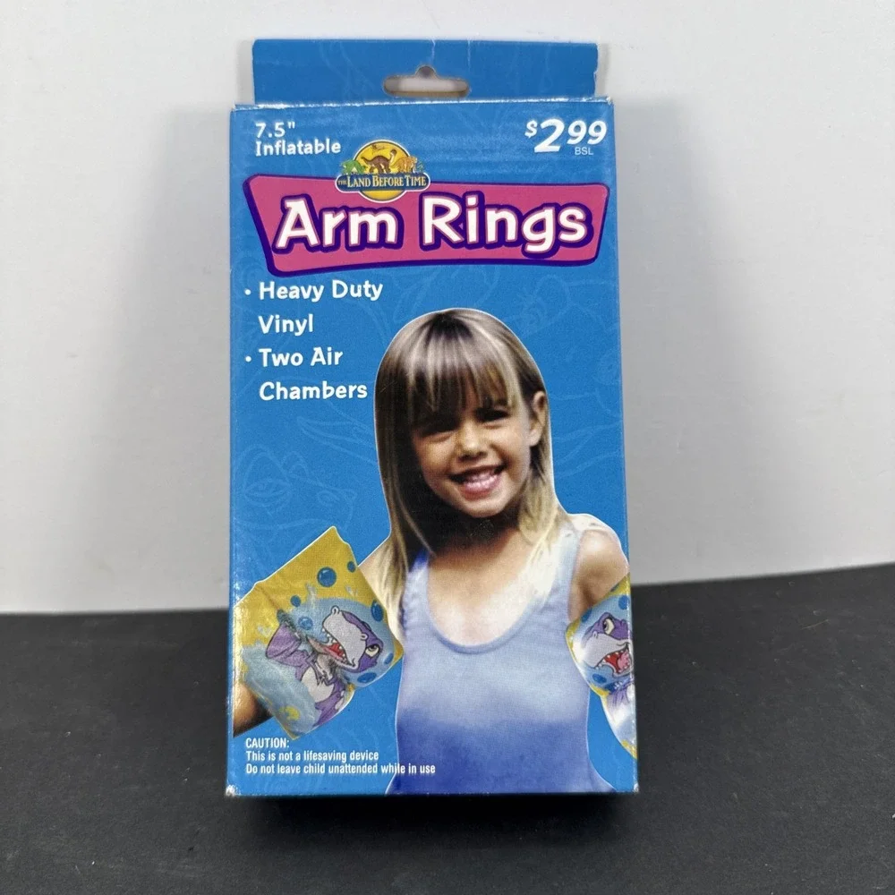 Vintage Land Before Time Arm Rings Inflatable Heavy Vinyl RARE Floaties